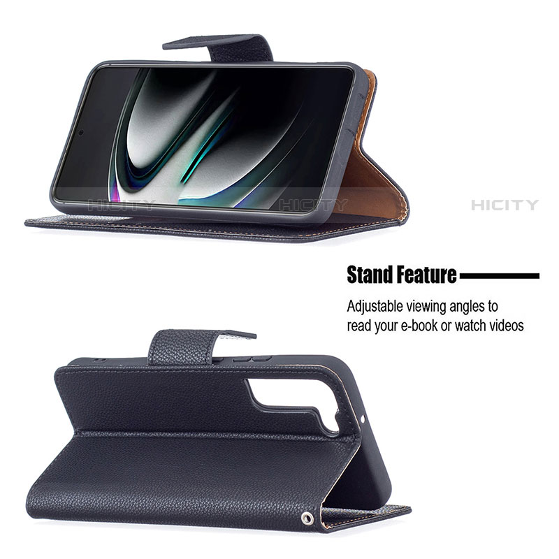Samsung Galaxy S21 Plus 5G用手帳型 レザーケース スタンド カバー B05F サムスン 