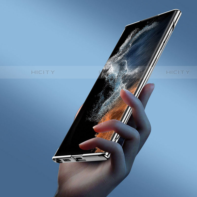 Samsung Galaxy S21 Ultra 5G用ハードケース クリスタル クリア透明 サムスン ブラック
