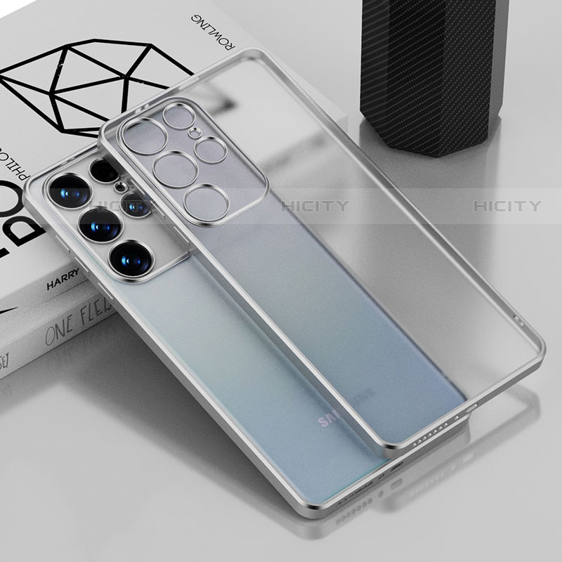 Samsung Galaxy S21 Ultra 5G用極薄ソフトケース シリコンケース 耐衝撃 全面保護 クリア透明 C02 サムスン 