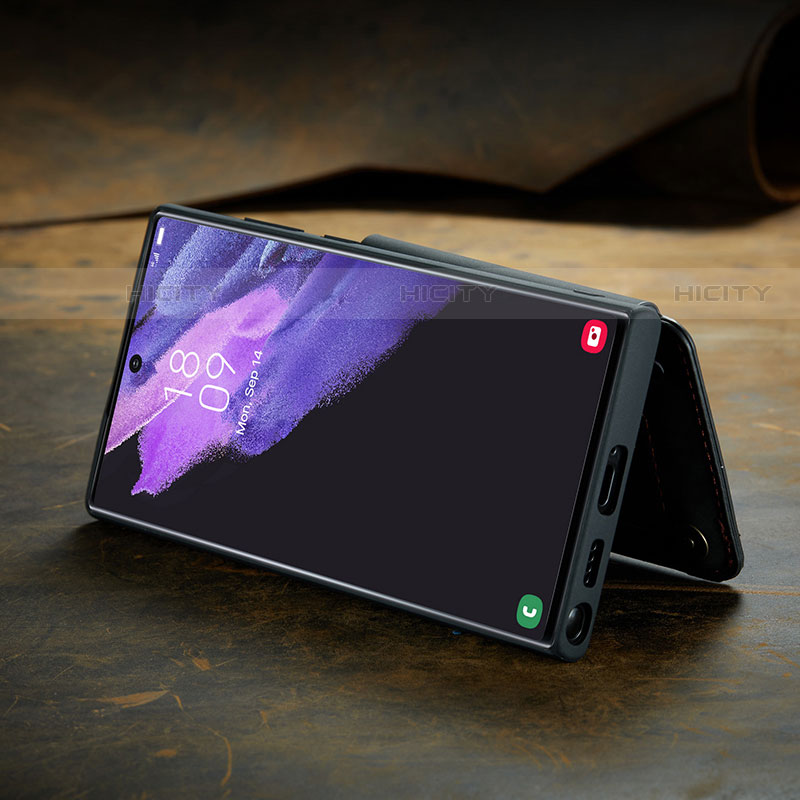 Samsung Galaxy S21 Ultra 5G用ケース 高級感 手触り良いレザー柄 C02S サムスン 
