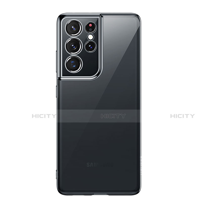 Samsung Galaxy S21 Ultra 5G用極薄ソフトケース シリコンケース 耐衝撃 全面保護 クリア透明 H02 サムスン 