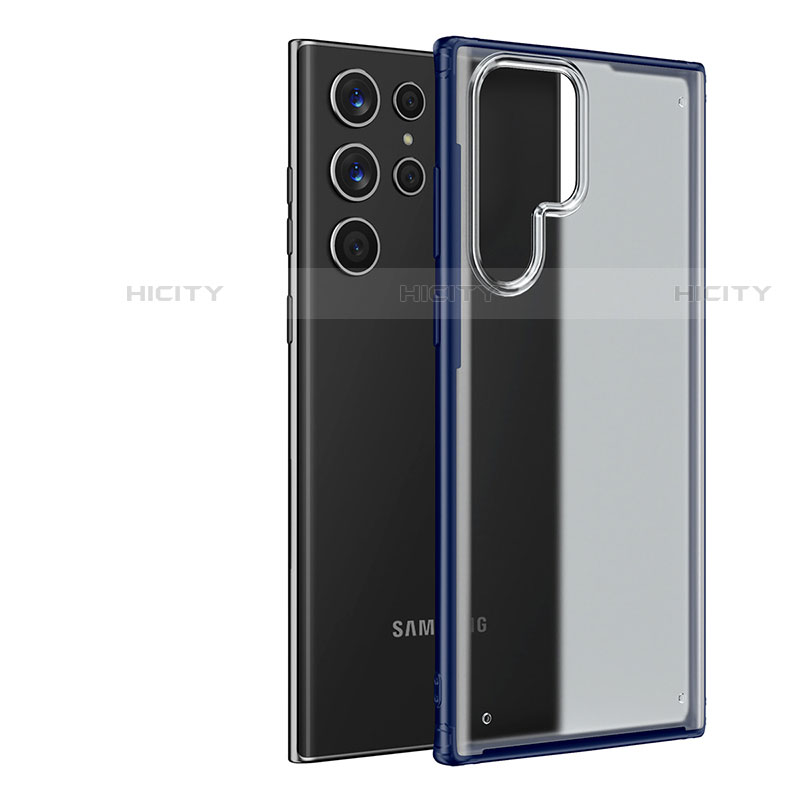 Samsung Galaxy S21 Ultra 5G用極薄ケース クリア透明 プラスチック 質感もマットU04 サムスン 