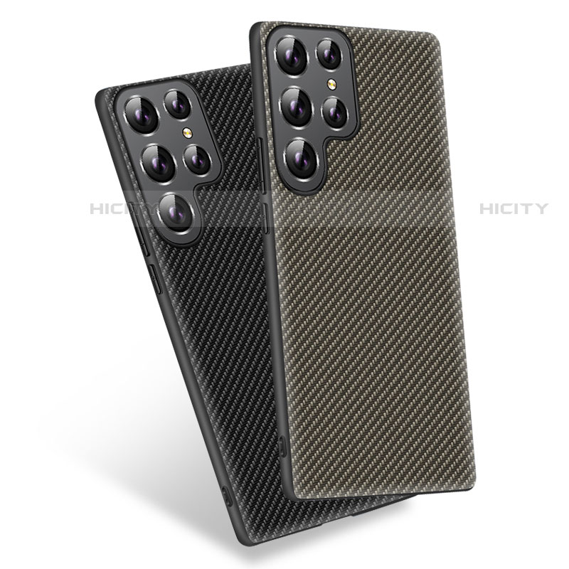 Samsung Galaxy S21 Ultra 5G用シリコンケース ソフトタッチラバー ツイル カバー S03 サムスン