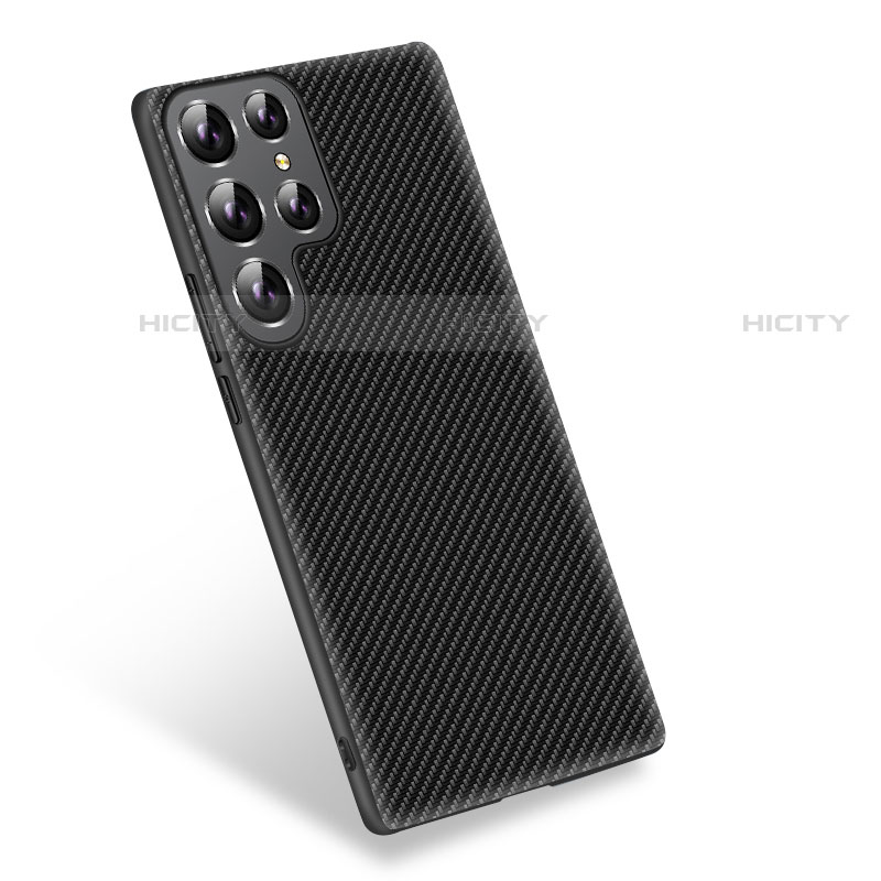 Samsung Galaxy S21 Ultra 5G用シリコンケース ソフトタッチラバー ツイル カバー S03 サムスン