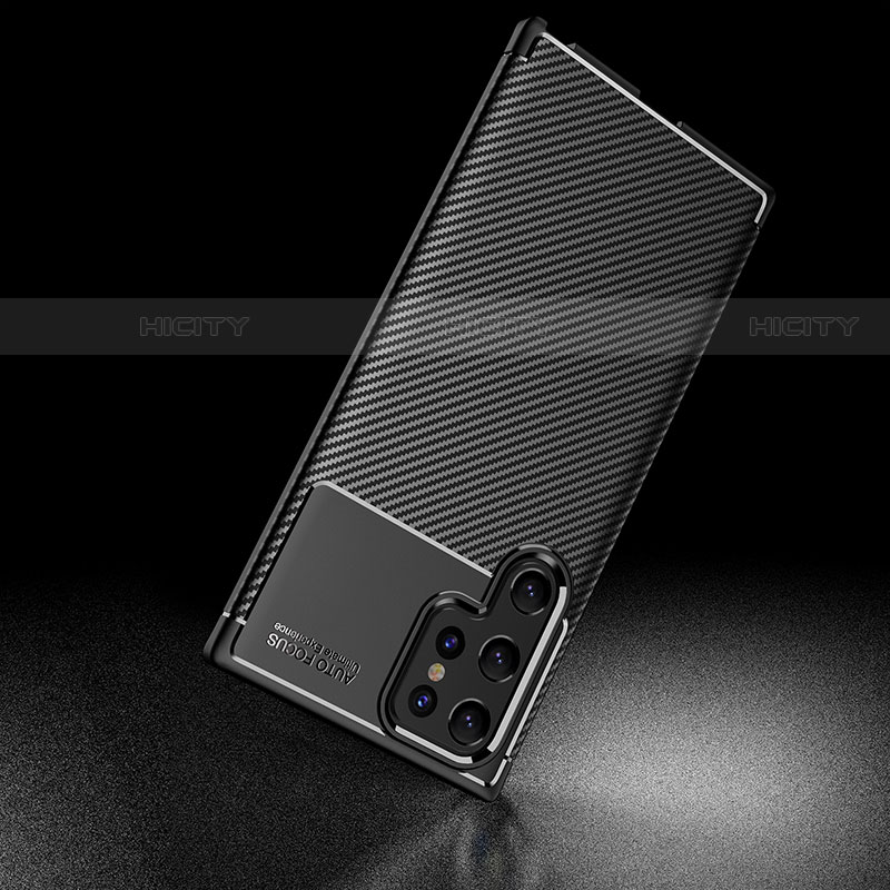 Samsung Galaxy S21 Ultra 5G用シリコンケース ソフトタッチラバー ツイル カバー S01 サムスン 