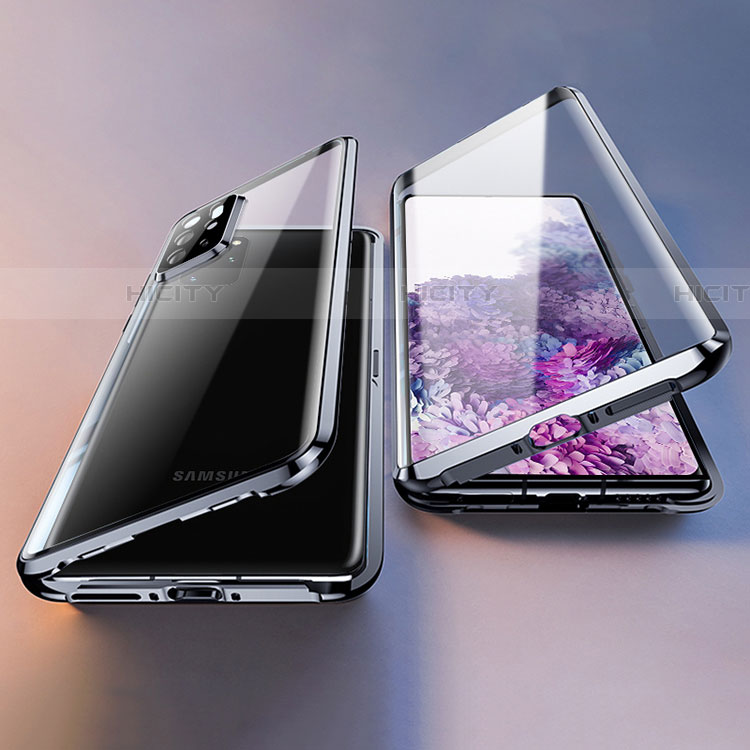 Samsung Galaxy S21 Ultra 5G用ケース 高級感 手触り良い アルミメタル 製の金属製 360度 フルカバーバンパー 鏡面 カバー M02 サムスン 