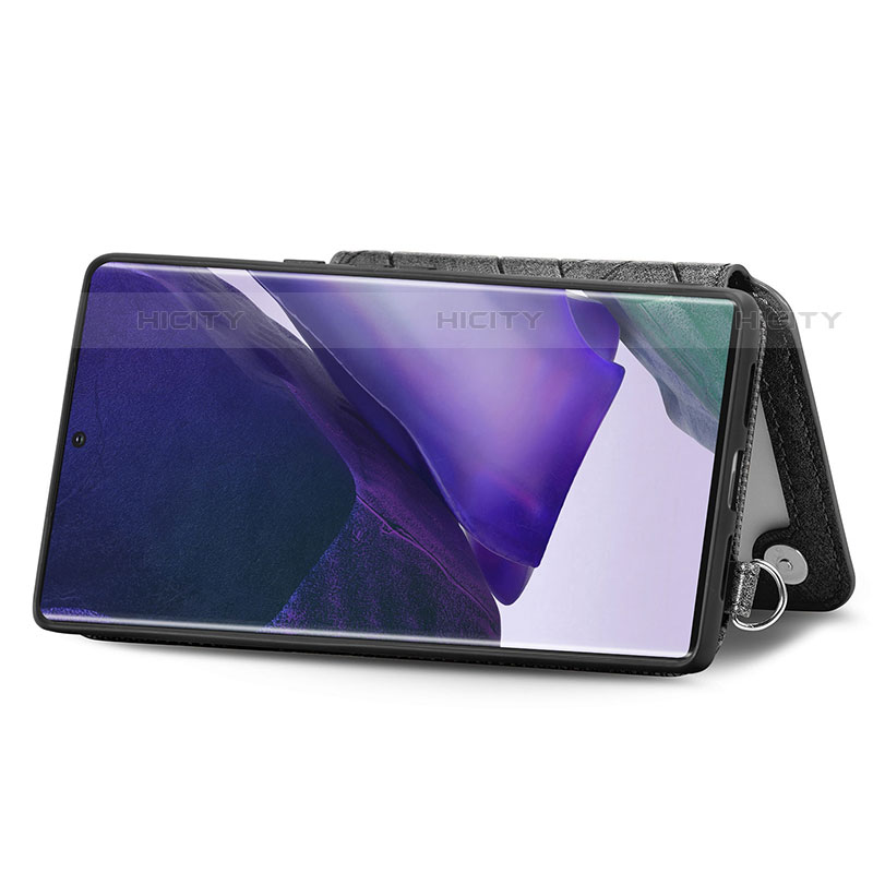 Samsung Galaxy S21 Ultra 5G用ケース 高級感 手触り良いレザー柄 S02D サムスン 