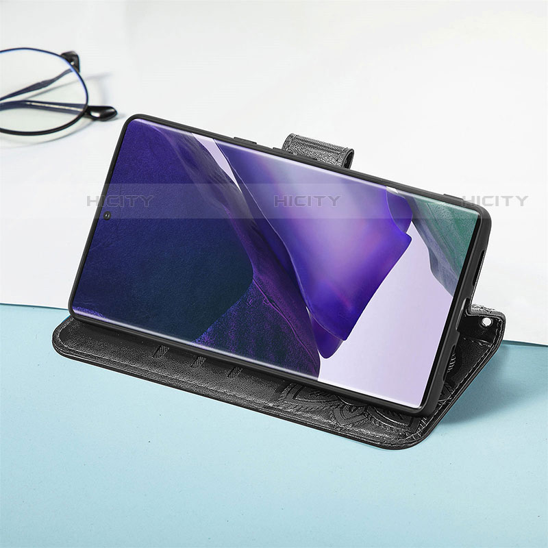 Samsung Galaxy S21 Ultra 5G用手帳型 レザーケース スタンド バタフライ 蝶 カバー サムスン 