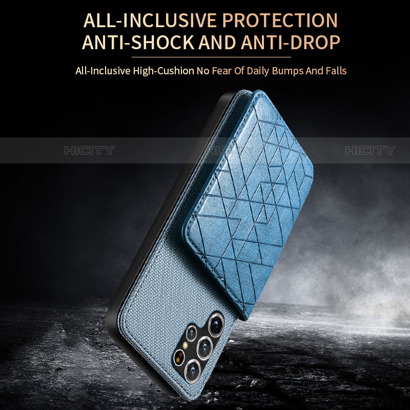 Samsung Galaxy S21 Ultra 5G用ケース 高級感 手触り良いレザー柄 S01D サムスン 