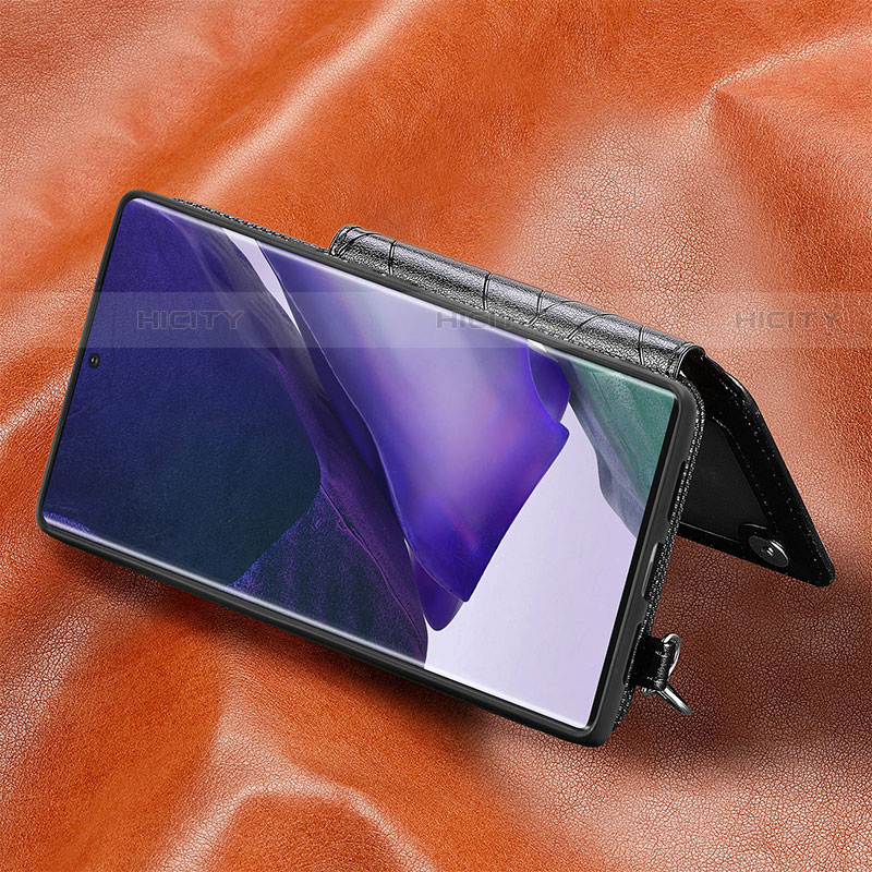 Samsung Galaxy S21 Ultra 5G用ケース 高級感 手触り良いレザー柄 S01D サムスン 