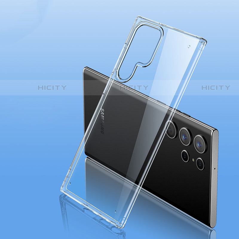 Samsung Galaxy S21 Ultra 5G用極薄ソフトケース シリコンケース 耐衝撃 全面保護 クリア透明 H10 サムスン 
