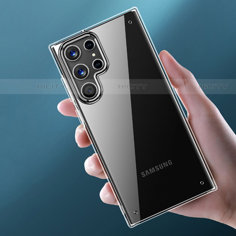 Samsung Galaxy S21 Ultra 5G用極薄ソフトケース シリコンケース 耐衝撃 全面保護 透明 H10 サムスン 