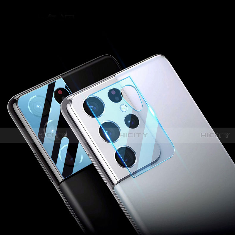 Samsung Galaxy S21 Ultra 5G用強化ガラス カメラプロテクター カメラレンズ 保護ガラスフイルム C01 サムスン 