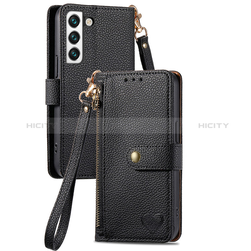 Samsung Galaxy S22 5G用手帳型 レザーケース スタンド カバー S15D サムスン ブラック