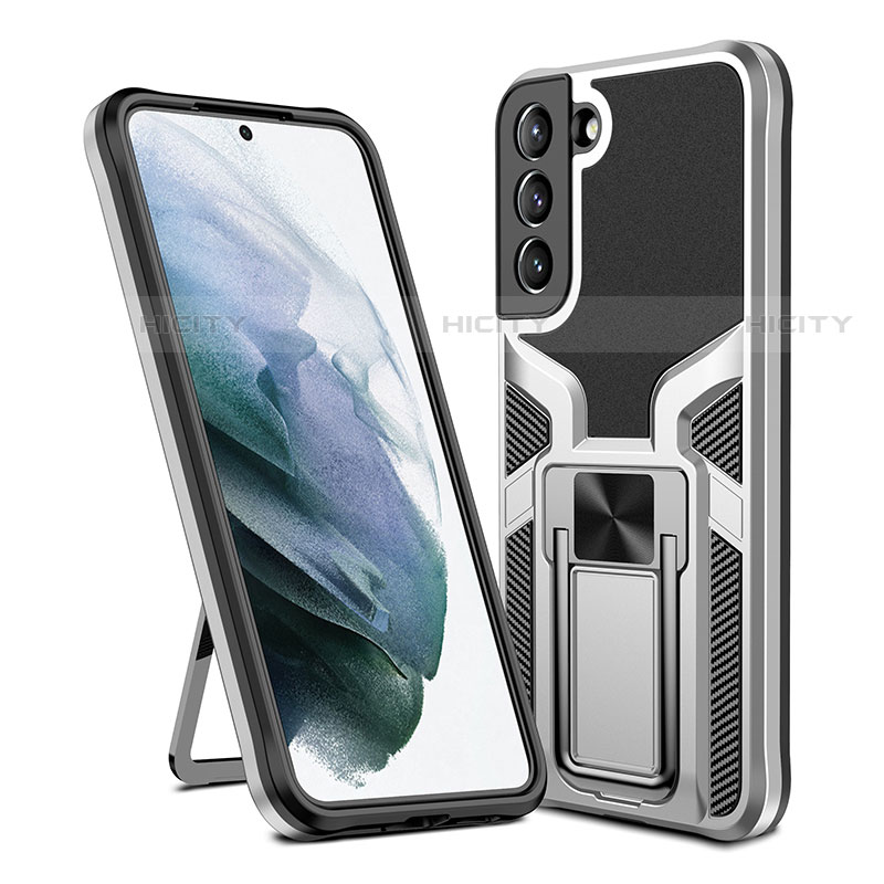 Samsung Galaxy S22 5G用ハイブリットバンパーケース スタンド プラスチック 兼シリコーン カバー マグネット式 A05 サムスン