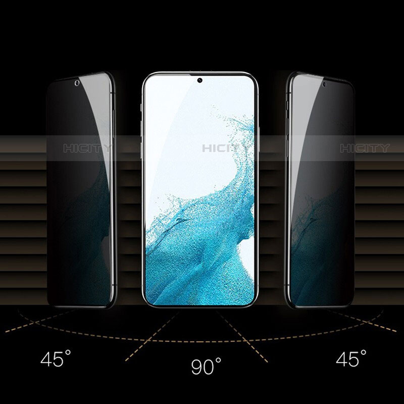 Samsung Galaxy S22 5G用反スパイ 強化ガラス 液晶保護フィルム M03 サムスン クリア