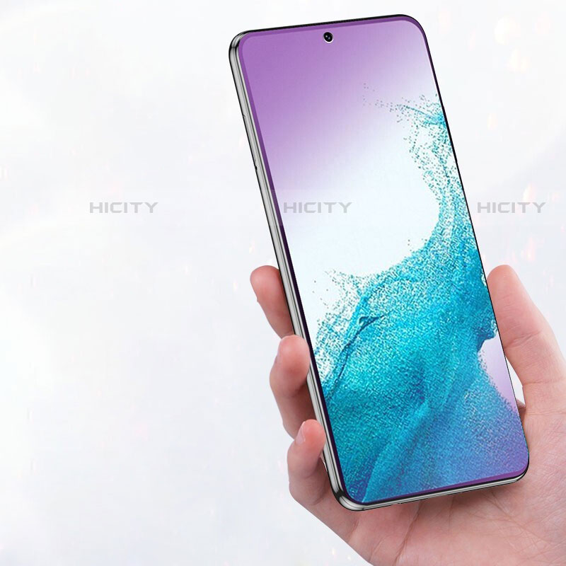 Samsung Galaxy S22 5G用アンチグレア ブルーライト 強化ガラス 液晶保護フィルム B01 サムスン クリア