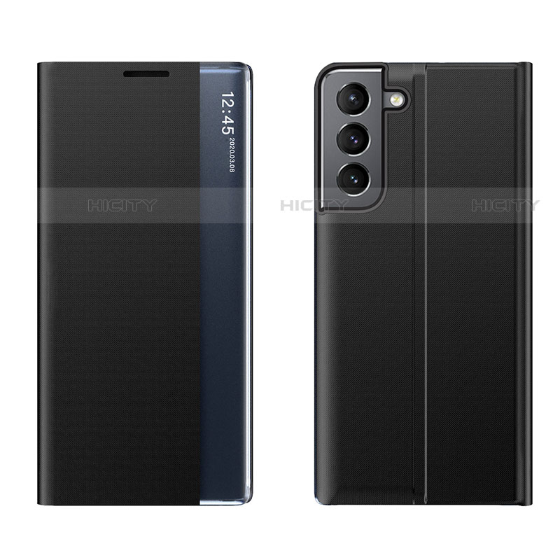Samsung Galaxy S22 Plus 5G用手帳型 レザーケース スタンド カバー L02 サムスン ブラック