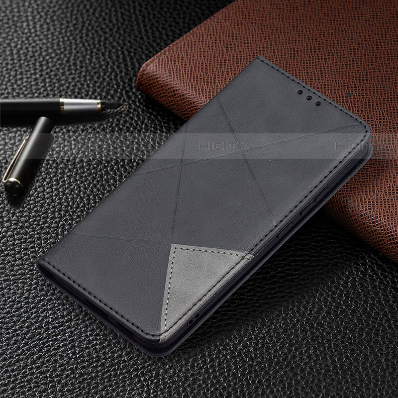 Samsung Galaxy S22 Plus 5G用手帳型 レザーケース スタンド カバー B02F サムスン ブラック