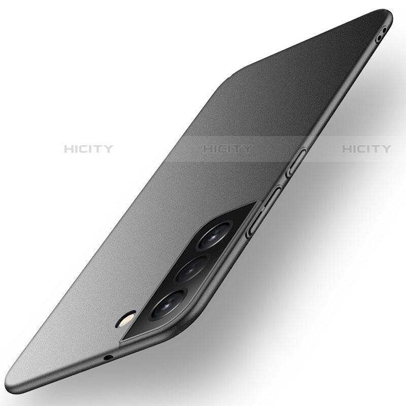 Samsung Galaxy S22 Plus 5G用ハードケース プラスチック 質感もマット カバー サムスン ブラック