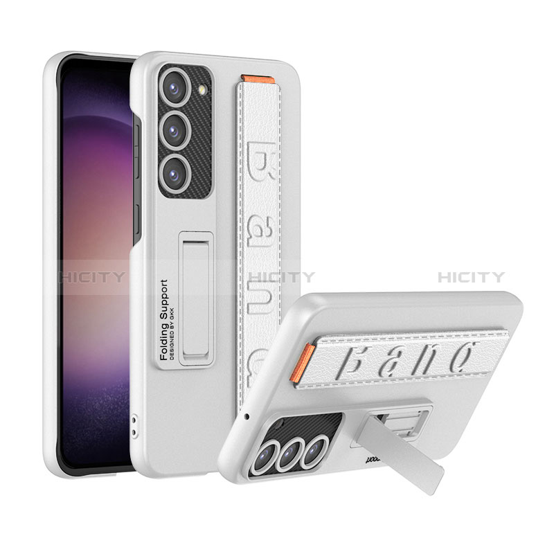 Samsung Galaxy S22 Plus 5G用ハードケース プラスチック 質感もマット カバー スタンド AC2 サムスン ホワイト