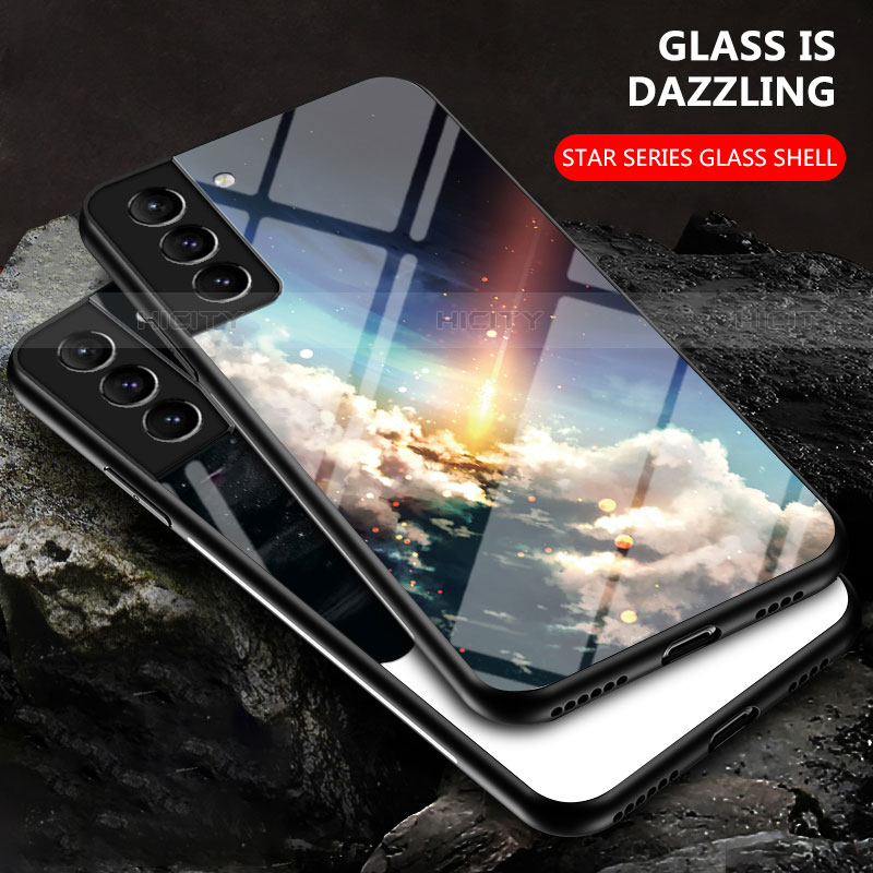 Samsung Galaxy S22 Plus 5G用ハイブリットバンパーケース プラスチック 星空 鏡面 カバー サムスン 