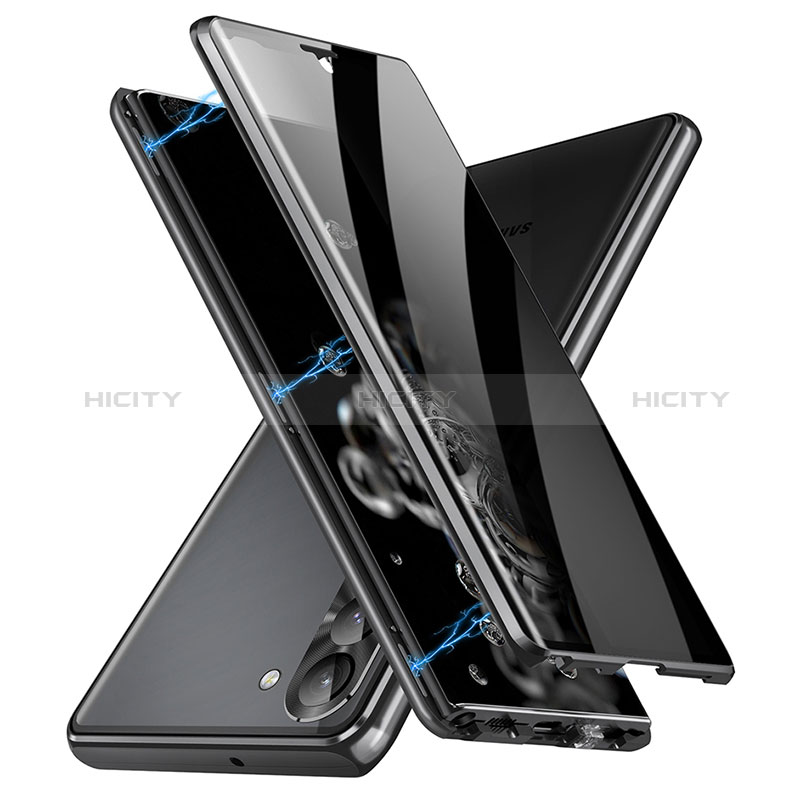 Samsung Galaxy S22 Plus 5G用ケース 高級感 手触り良い アルミメタル 製の金属製 360度 フルカバーバンパー 鏡面 カバー LK2 サムスン 