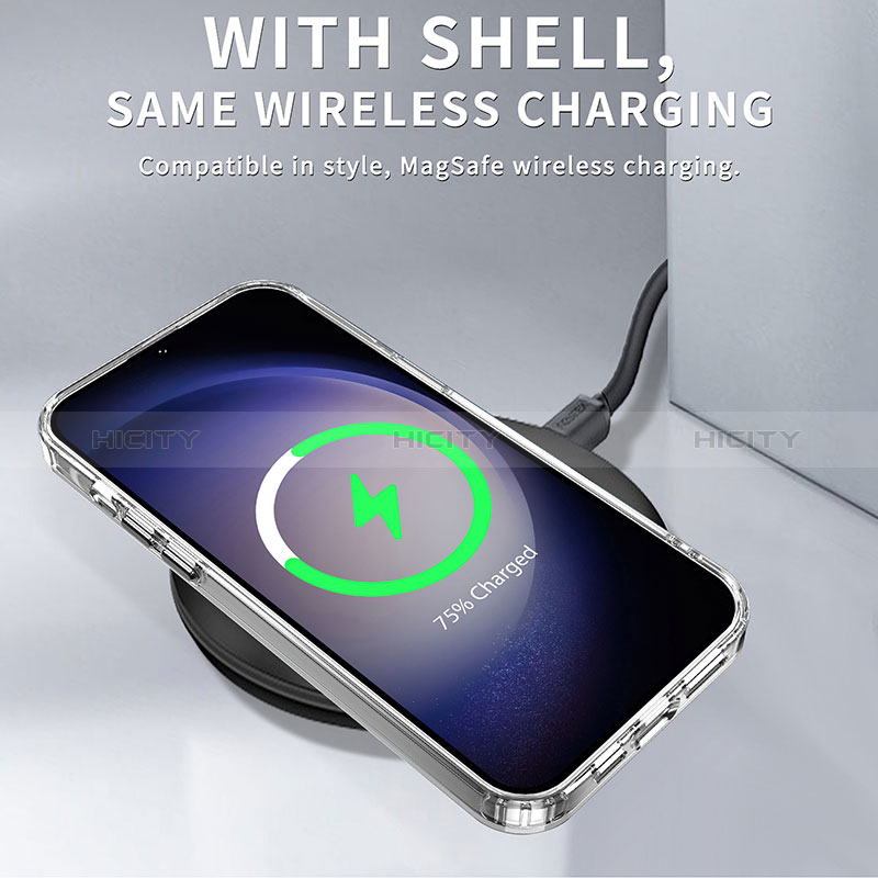 Samsung Galaxy S22 Plus 5G用ハイブリットバンパーケース クリア透明 プラスチック カバー AC1 サムスン 
