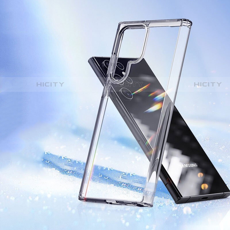 Samsung Galaxy S22 Ultra 5G用極薄ソフトケース シリコンケース 耐衝撃 全面保護 クリア透明 T20 サムスン クリア