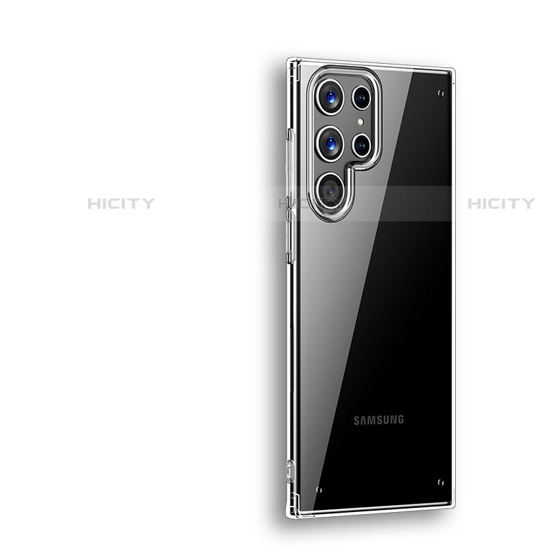 Samsung Galaxy S22 Ultra 5G用極薄ソフトケース シリコンケース 耐衝撃 全面保護 クリア透明 T19 サムスン クリア