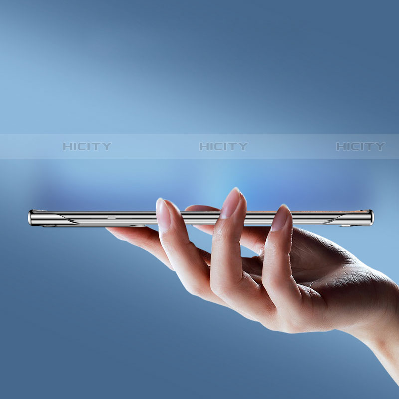 Samsung Galaxy S22 Ultra 5G用ハードケース クリスタル クリア透明 サムスン ブラック