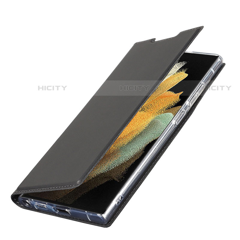 Samsung Galaxy S22 Ultra 5G用手帳型 レザーケース スタンド カバー D05T サムスン 