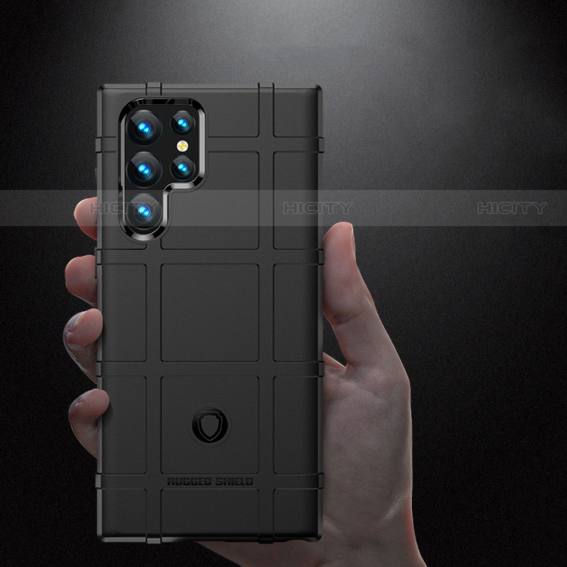 Samsung Galaxy S22 Ultra 5G用360度 フルカバー極薄ソフトケース シリコンケース 耐衝撃 全面保護 バンパー S06 サムスン