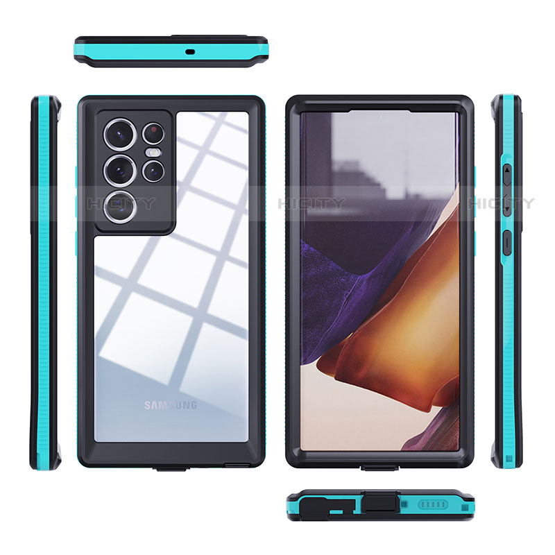Samsung Galaxy S22 Ultra 5G用完全防水ケース ハイブリットバンパーカバー 高級感 手触り良い 360度 サムスン 