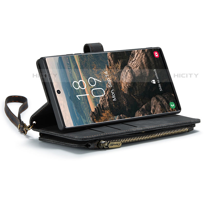 Samsung Galaxy S22 Ultra 5G用手帳型 レザーケース スタンド カバー C07S サムスン 