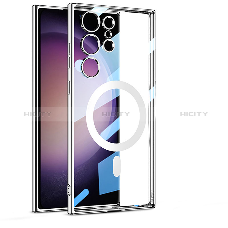 Samsung Galaxy S22 Ultra 5G用極薄ソフトケース シリコンケース 耐衝撃 全面保護 クリア透明 カバー Mag-Safe 磁気 Magnetic AC1 サムスン 