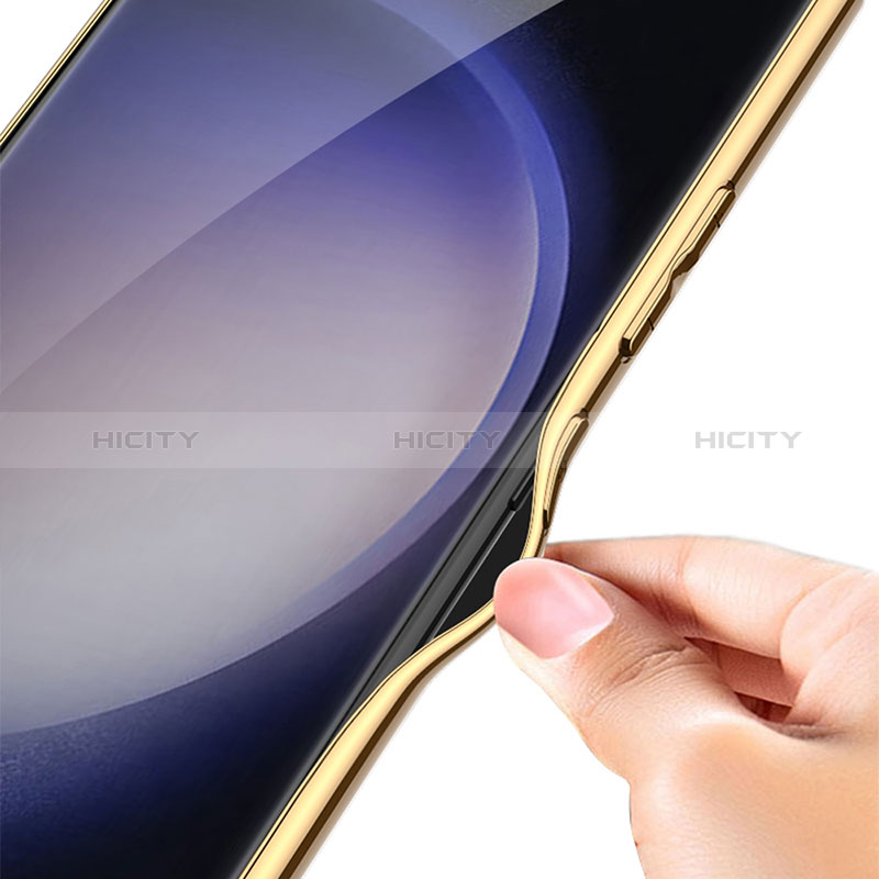Samsung Galaxy S22 Ultra 5G用ケース 高級感 手触り良いレザー柄 AC3 サムスン 