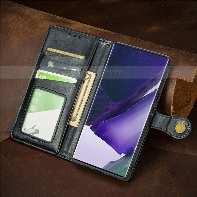 Samsung Galaxy S22 Ultra 5G用手帳型 レザーケース スタンド カバー S09D サムスン 