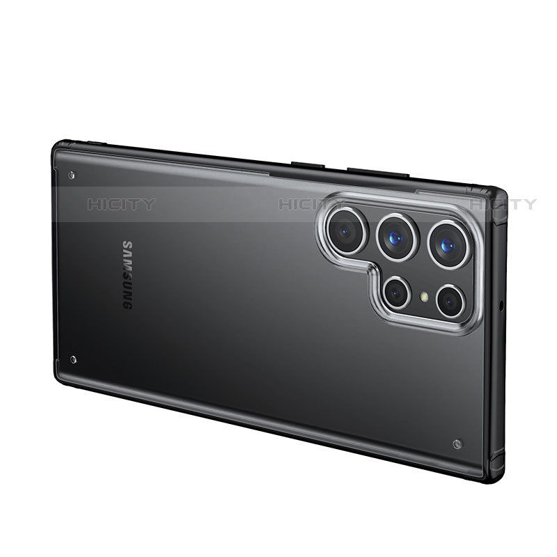 Samsung Galaxy S22 Ultra 5G用ハイブリットバンパーケース 透明 プラスチック カバー M02 サムスン 