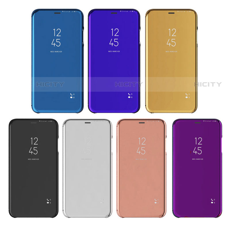 Samsung Galaxy S22 Ultra 5G用手帳型 レザーケース スタンド 鏡面 カバー L01 サムスン 