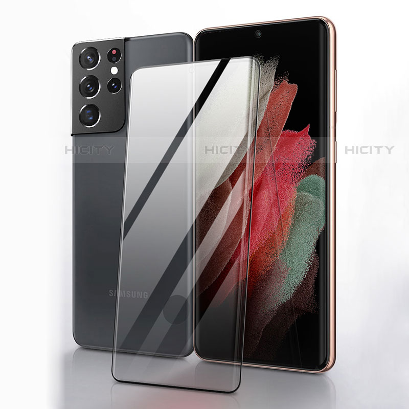 Samsung Galaxy S22 Ultra 5G用強化ガラス フル液晶保護フィルム F03 サムスン ブラック
