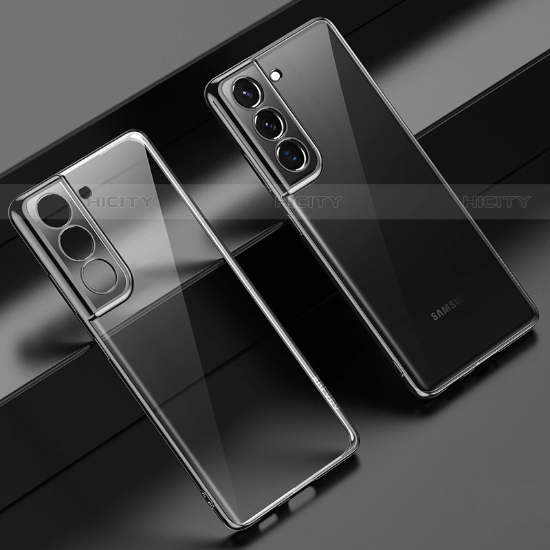 Samsung Galaxy S23 5G用極薄ソフトケース シリコンケース 耐衝撃 全面保護 クリア透明 H08 サムスン ブラック