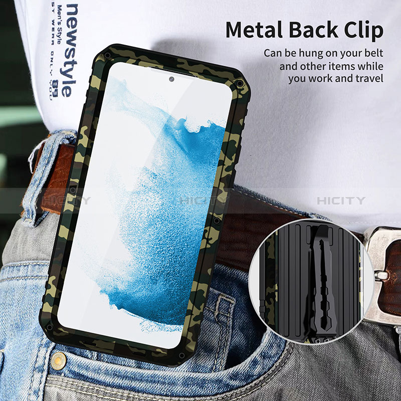 Samsung Galaxy S23 5G用360度 フルカバー ケース 高級感 手触り良い アルミメタル 製の金属製 LK1 サムスン 