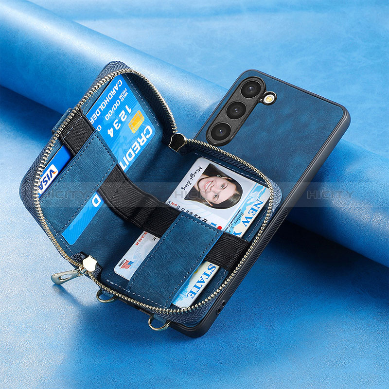 Samsung Galaxy S23 Plus 5G用シリコンケース ソフトタッチラバー レザー柄 カバー SD3 サムスン 