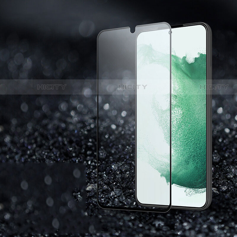 Samsung Galaxy S23 Plus 5G用強化ガラス フル液晶保護フィルム F02 サムスン ブラック