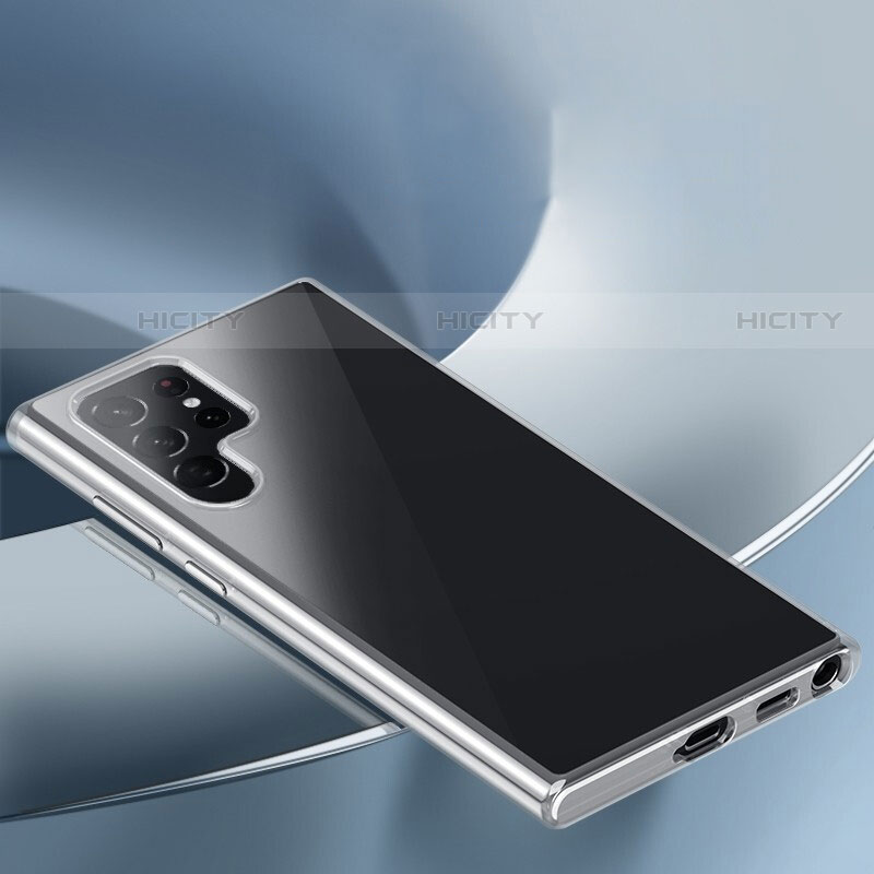 Samsung Galaxy S23 Ultra 5G用極薄ソフトケース シリコンケース 耐衝撃 全面保護 クリア透明 T13 サムスン クリア