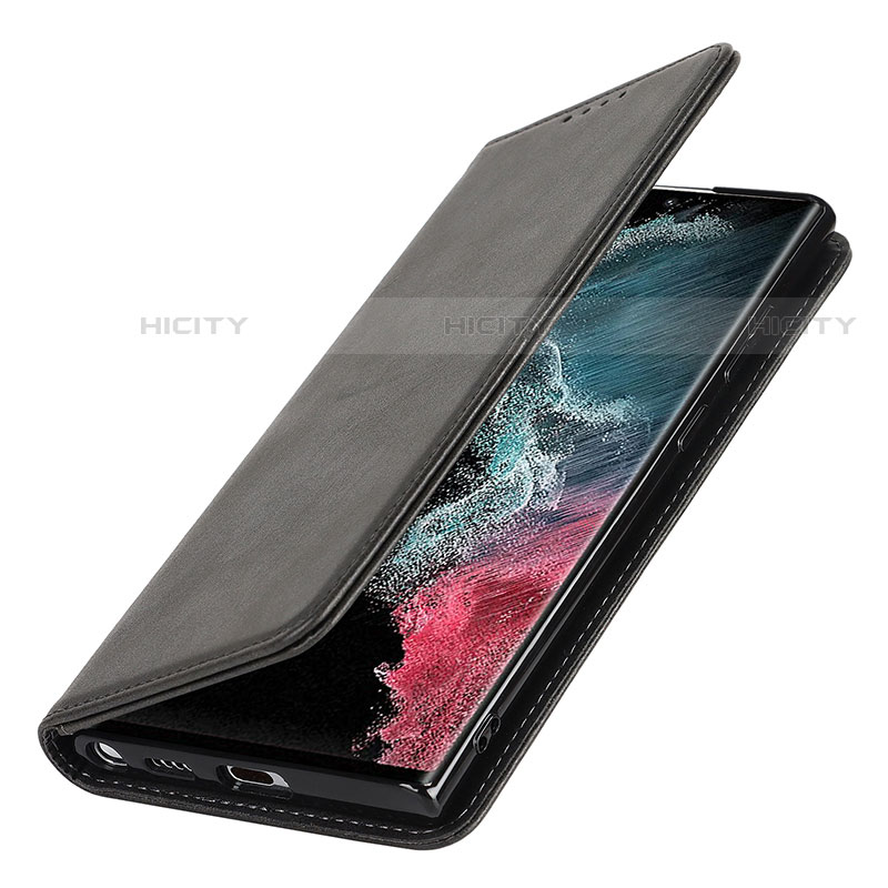 Samsung Galaxy S23 Ultra 5G用手帳型 レザーケース スタンド カバー T04D サムスン 