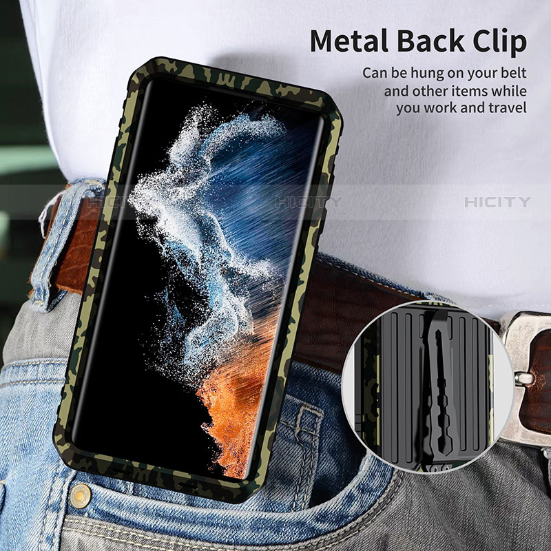 Samsung Galaxy S23 Ultra 5G用ハイブリットバンパーケース スタンド プラスチック 兼シリコーン カバー サムスン 