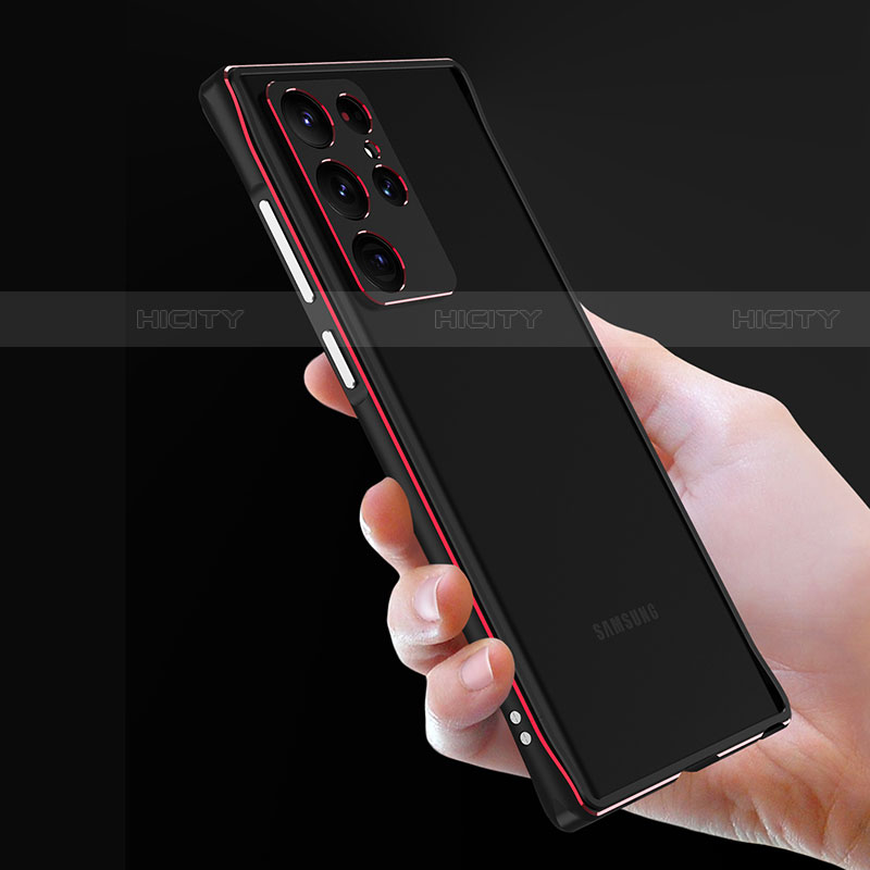 Samsung Galaxy S23 Ultra 5G用ケース 高級感 手触り良い アルミメタル 製の金属製 バンパー カバー サムスン 