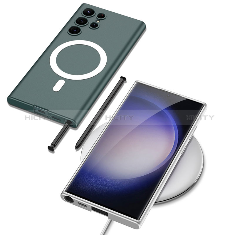 Samsung Galaxy S23 Ultra 5G用ハードケース プラスチック 質感もマット カバー Mag-Safe 磁気 Magnetic AC1 サムスン 